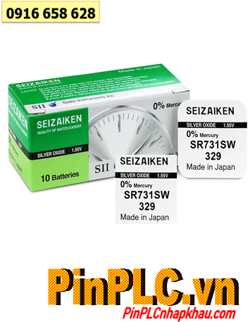 Seizaiken SR731SW _Pin 329; Pin đồng hồ 1.55v Silver Oxide Seizaiken SR731SW / Vỉ 1viên 